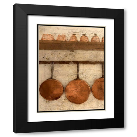 Copper 1 Black Modern Wood Framed Art Print with Double Matting by Allen, Kimberly