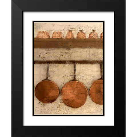 Copper 1 Black Modern Wood Framed Art Print with Double Matting by Allen, Kimberly