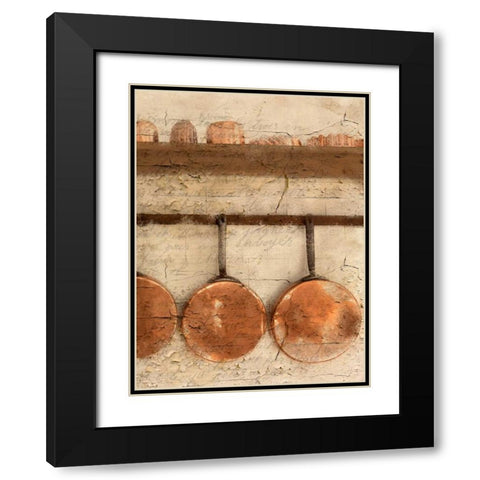 Copper 2 Black Modern Wood Framed Art Print with Double Matting by Allen, Kimberly