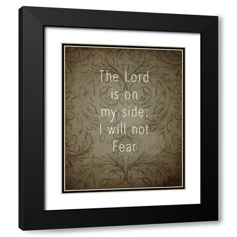 Psalms 3 Black Modern Wood Framed Art Print with Double Matting by Kimberly, Allen