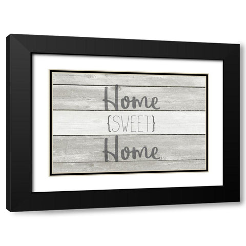 Home Sweet Home Black Modern Wood Framed Art Print with Double Matting by Kimberly, Allen