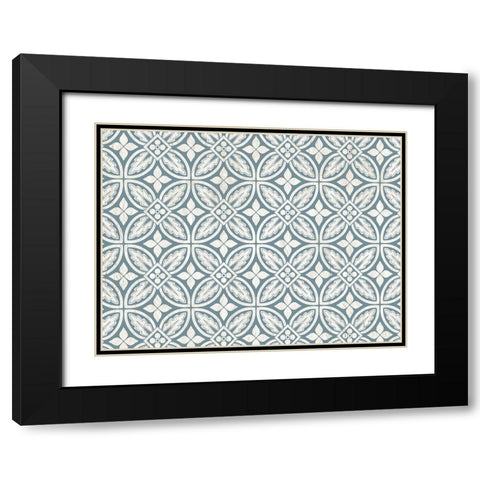 Blue Toned Black Modern Wood Framed Art Print with Double Matting by Kimberly, Allen