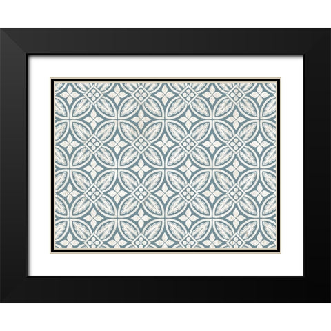 Blue Toned Black Modern Wood Framed Art Print with Double Matting by Kimberly, Allen