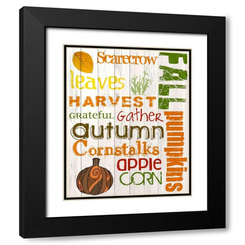 Fall  1 Black Modern Wood Framed Art Print with Double Matting by Allen, Kimberly
