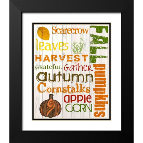 Fall  1 Black Modern Wood Framed Art Print with Double Matting by Allen, Kimberly