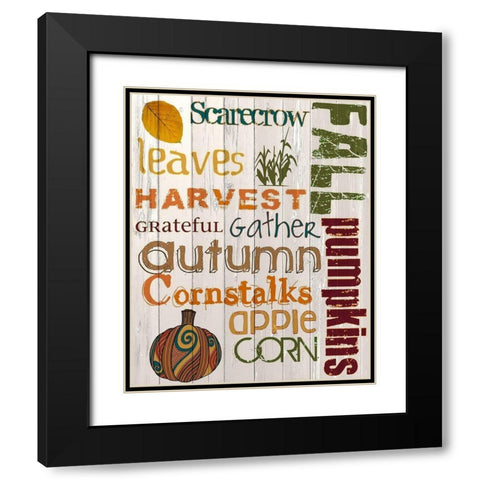 Fall 2 Black Modern Wood Framed Art Print with Double Matting by Kimberly, Allen