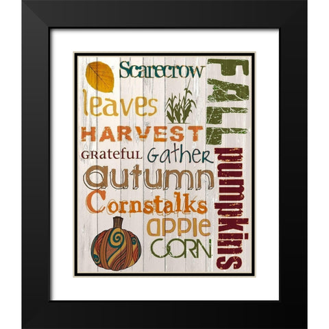 Fall 2 Black Modern Wood Framed Art Print with Double Matting by Kimberly, Allen