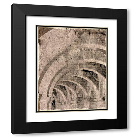 Arches 1 Black Modern Wood Framed Art Print with Double Matting by Kimberly, Allen