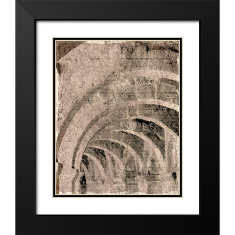 Arches 1 Black Modern Wood Framed Art Print with Double Matting by Kimberly, Allen