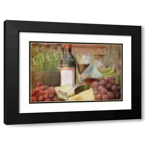 Afternoon Red Black Modern Wood Framed Art Print with Double Matting by Kimberly, Allen