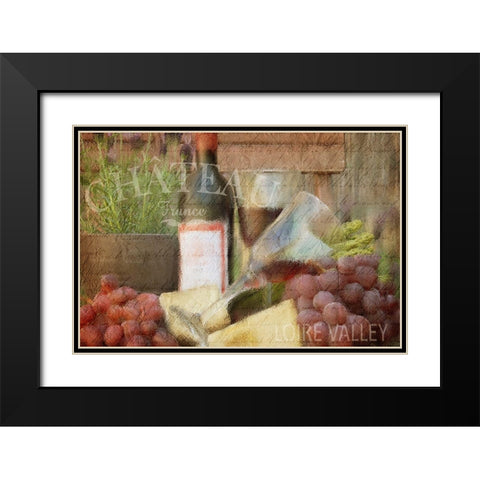 Afternoon Red Black Modern Wood Framed Art Print with Double Matting by Kimberly, Allen