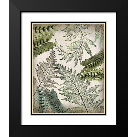 Tropic Palms 2 Black Modern Wood Framed Art Print with Double Matting by Kimberly, Allen
