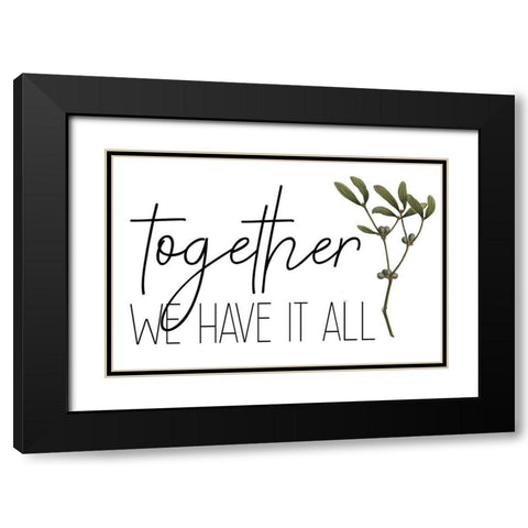 Family Gathers 2 Black Modern Wood Framed Art Print with Double Matting by Kimberly, Allen