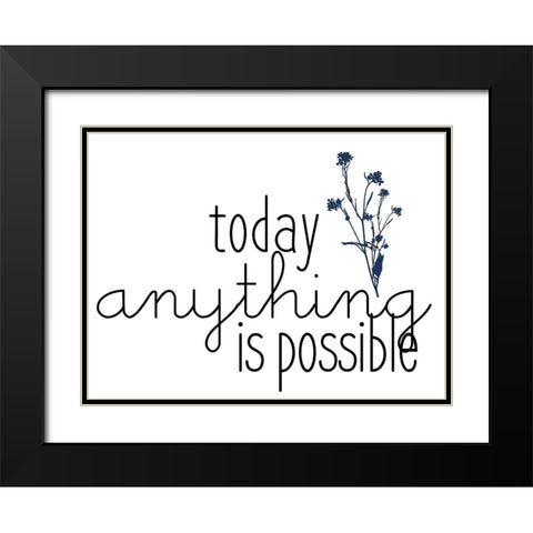 Family Gathers 12 Black Modern Wood Framed Art Print with Double Matting by Kimberly, Allen