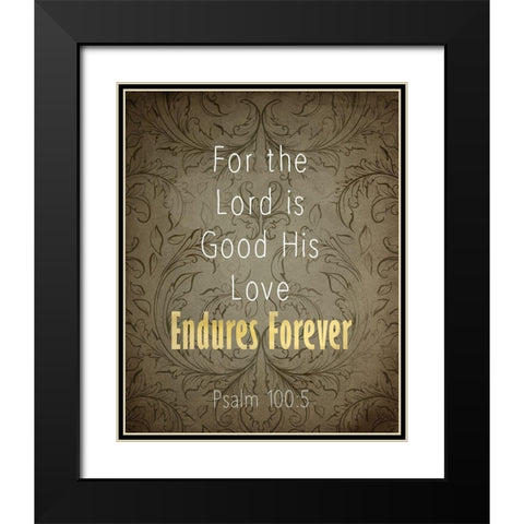 Psalms 2 Black Modern Wood Framed Art Print with Double Matting by Kimberly, Allen