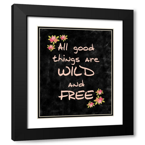 All Good Things Black Modern Wood Framed Art Print with Double Matting by Allen, Kimberly
