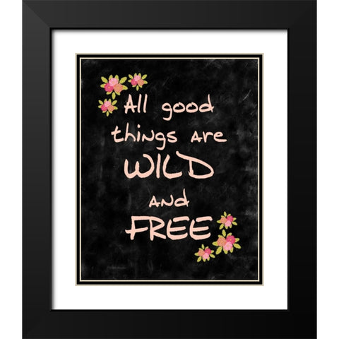All Good Things Black Modern Wood Framed Art Print with Double Matting by Allen, Kimberly