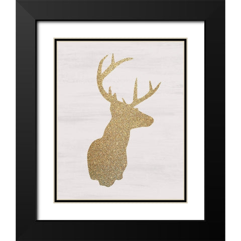 Christmas Romance 1 Black Modern Wood Framed Art Print with Double Matting by Kimberly, Allen