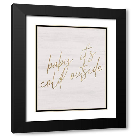 Christmas Romance 2 Black Modern Wood Framed Art Print with Double Matting by Kimberly, Allen