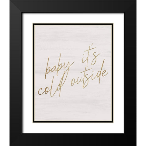 Christmas Romance 2 Black Modern Wood Framed Art Print with Double Matting by Kimberly, Allen
