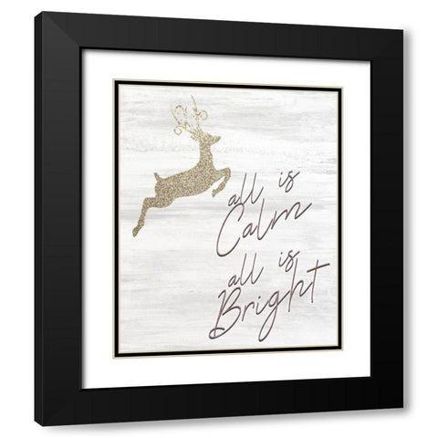Christmas Romance 12 Black Modern Wood Framed Art Print with Double Matting by Kimberly, Allen