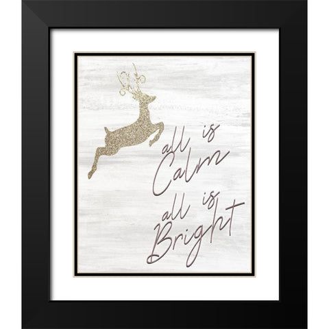 Christmas Romance 12 Black Modern Wood Framed Art Print with Double Matting by Kimberly, Allen