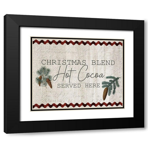 Farmhouse Christmas 14 Black Modern Wood Framed Art Print with Double Matting by Kimberly, Allen