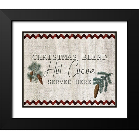 Farmhouse Christmas 14 Black Modern Wood Framed Art Print with Double Matting by Kimberly, Allen