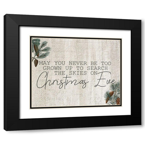 Farmhouse Christmas 15 Black Modern Wood Framed Art Print with Double Matting by Kimberly, Allen