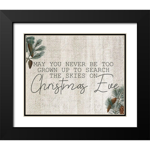 Farmhouse Christmas 15 Black Modern Wood Framed Art Print with Double Matting by Kimberly, Allen