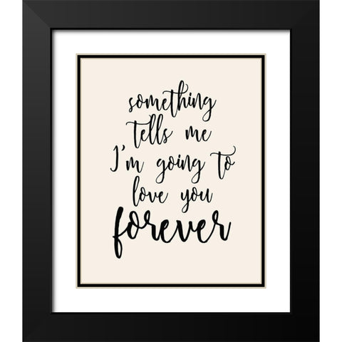 Forever Black Modern Wood Framed Art Print with Double Matting by Kimberly, Allen