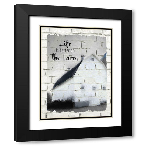 Farm Life 2 Black Modern Wood Framed Art Print with Double Matting by Kimberly, Allen