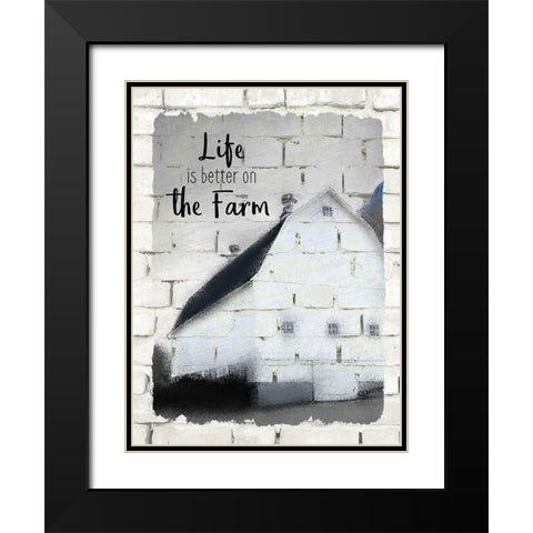 Farm Life 2 Black Modern Wood Framed Art Print with Double Matting by Kimberly, Allen