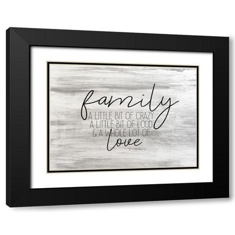 A Little Bit Black Modern Wood Framed Art Print with Double Matting by Kimberly, Allen