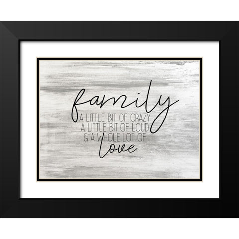 A Little Bit Black Modern Wood Framed Art Print with Double Matting by Kimberly, Allen