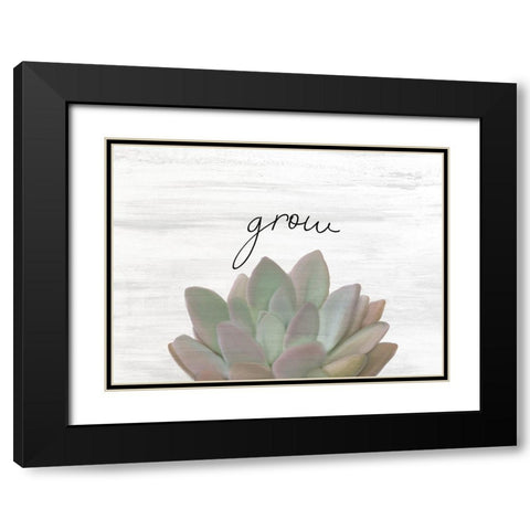 Grow Black Modern Wood Framed Art Print with Double Matting by Kimberly, Allen