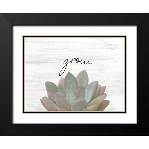 Grow Black Modern Wood Framed Art Print with Double Matting by Kimberly, Allen