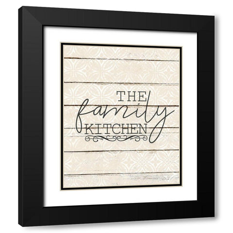Family Kitchen Black Modern Wood Framed Art Print with Double Matting by Kimberly, Allen