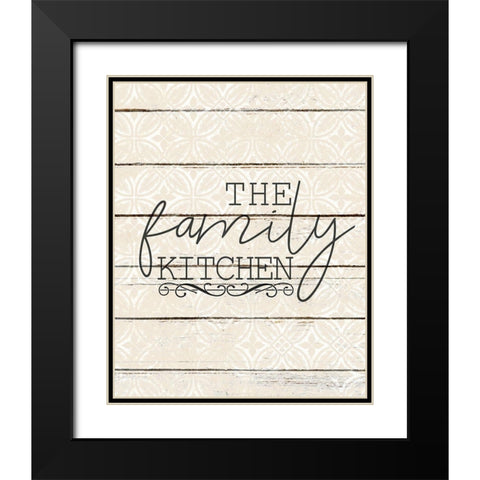 Family Kitchen Black Modern Wood Framed Art Print with Double Matting by Kimberly, Allen