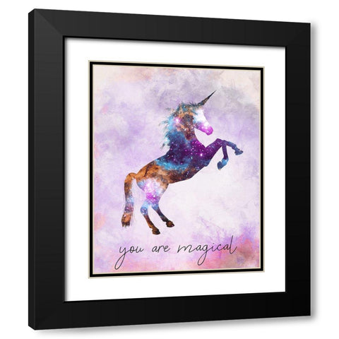 You are Magical v3 Black Modern Wood Framed Art Print with Double Matting by Kimberly, Allen