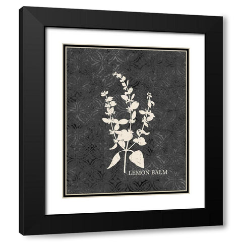 Fresh Lemon Balm Black Modern Wood Framed Art Print with Double Matting by Kimberly, Allen