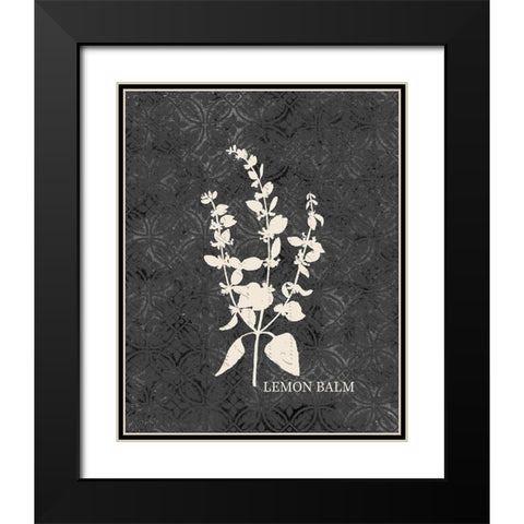 Fresh Lemon Balm Black Modern Wood Framed Art Print with Double Matting by Kimberly, Allen