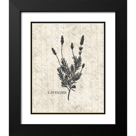 Fresh Lavender Black Modern Wood Framed Art Print with Double Matting by Kimberly, Allen