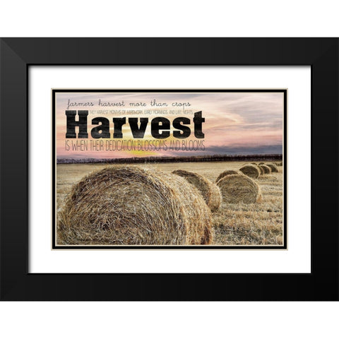 Farmers Harvest Black Modern Wood Framed Art Print with Double Matting by Kimberly, Allen