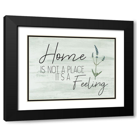 Home and Family 1 Black Modern Wood Framed Art Print with Double Matting by Kimberly, Allen