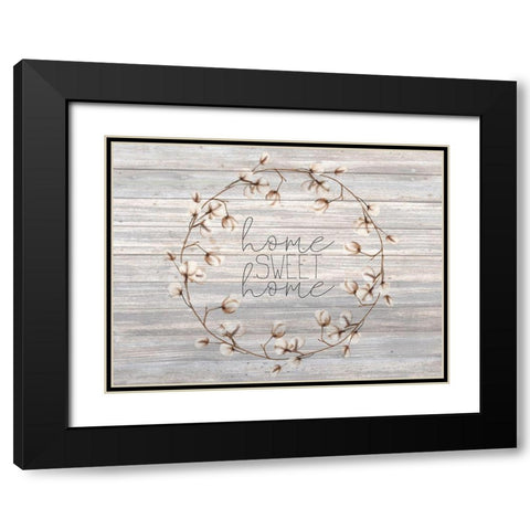 Cotton Home 3 Black Modern Wood Framed Art Print with Double Matting by Kimberly, Allen