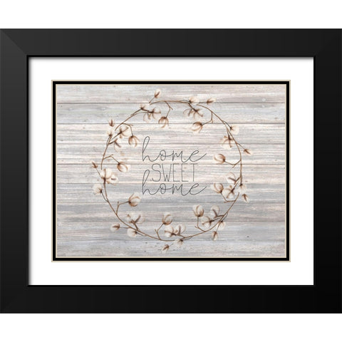 Cotton Home 3 Black Modern Wood Framed Art Print with Double Matting by Kimberly, Allen