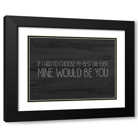 Love Always 3 v2 Black Modern Wood Framed Art Print with Double Matting by Kimberly, Allen