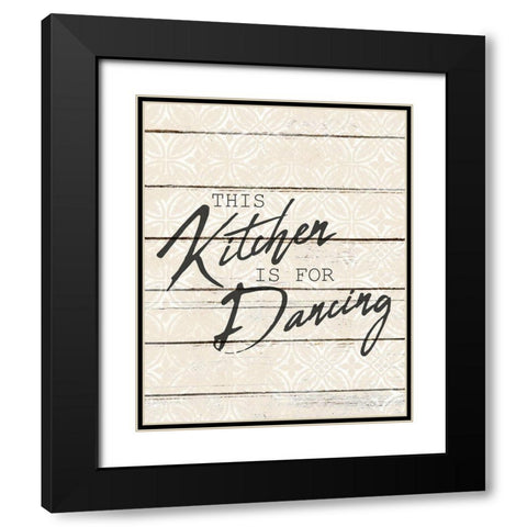For Dancing Black Modern Wood Framed Art Print with Double Matting by Kimberly, Allen