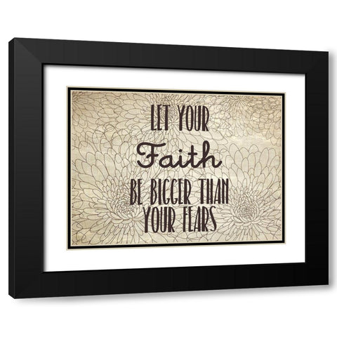 Be Joyful 2 Black Modern Wood Framed Art Print with Double Matting by Kimberly, Allen